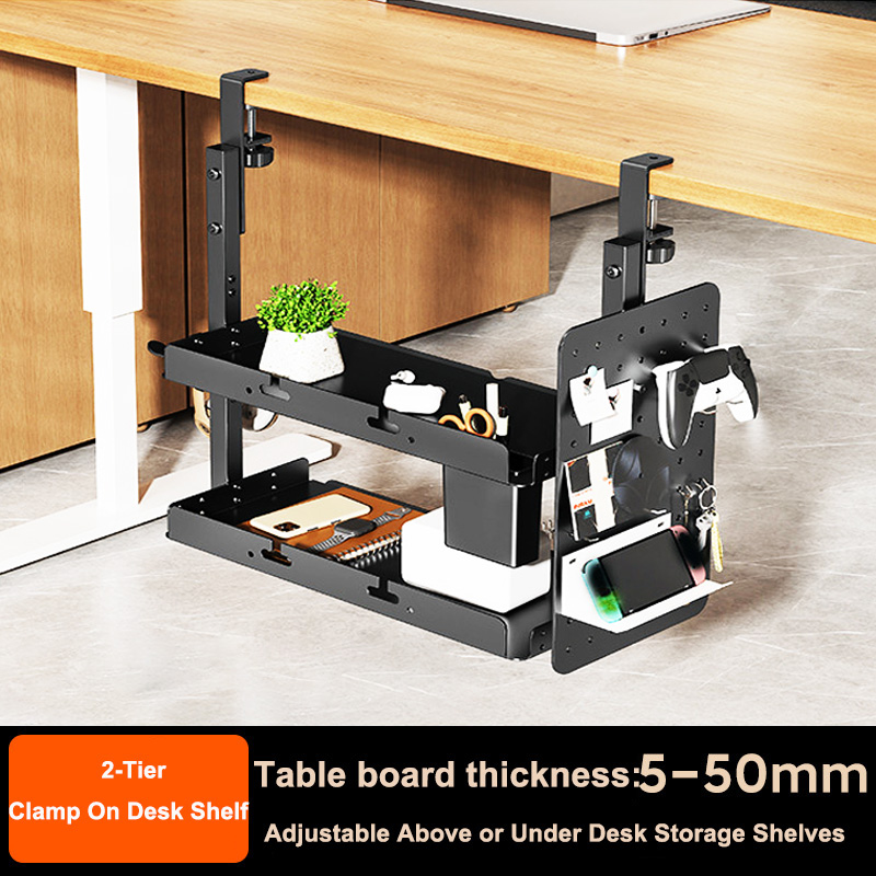 Gaming Accessories For Table - Klembevestigbare 14 inch boven- en onderbouw