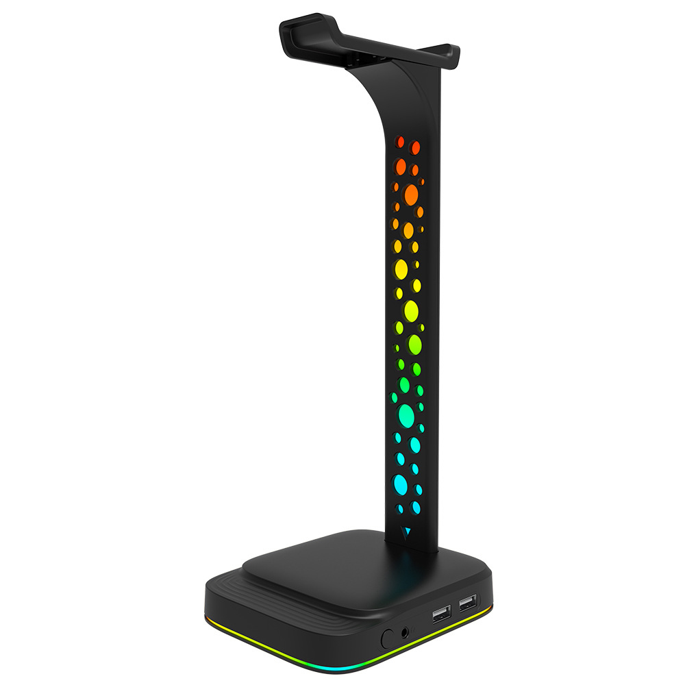 Headset Stand Rgb - Meerkleurige RGB Gaming Headset Hoofdtelefoonstandaard Oplader