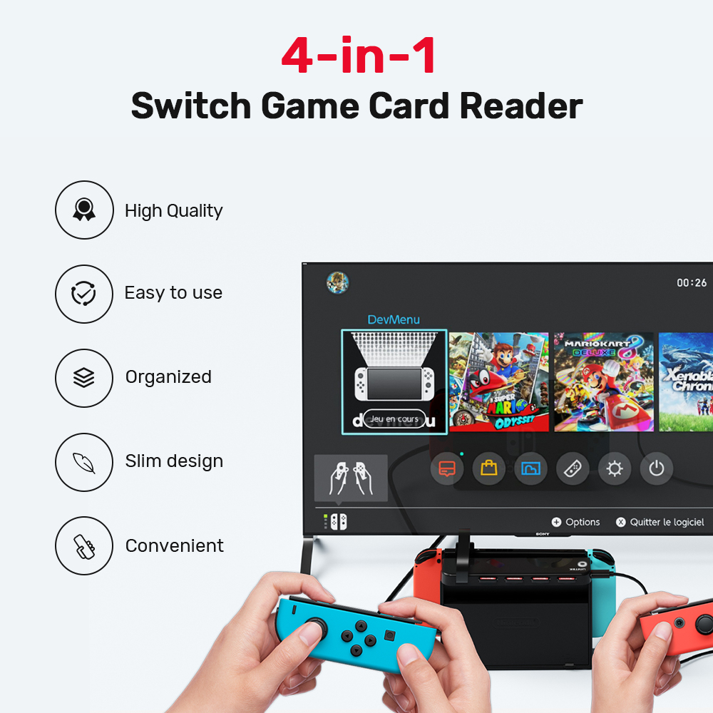 Gaming Accessories Holder - G1002D Draagbare Game Card Reader voor