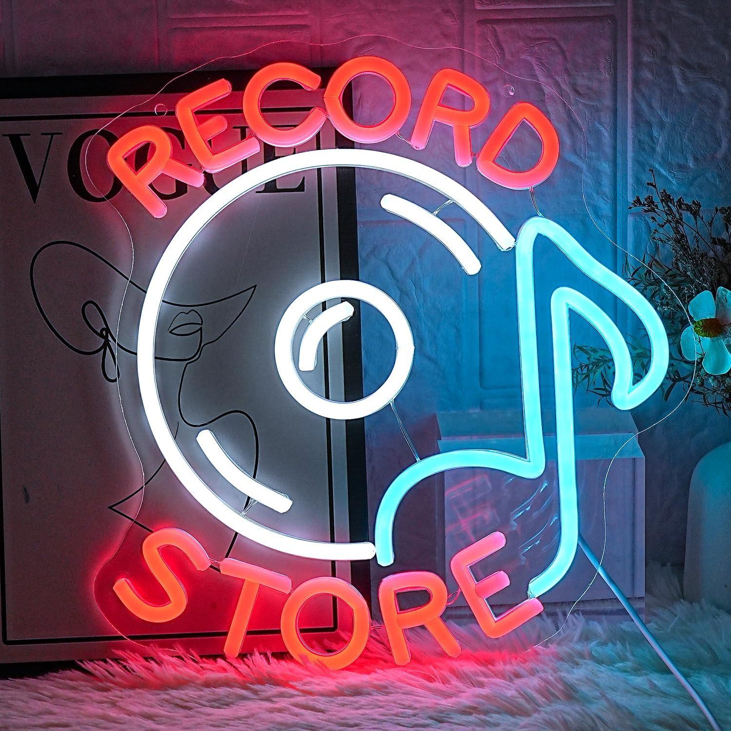 Gaming Accessories Store - Platenwinkel Neonbord Muziek Neonborden voor Bar,