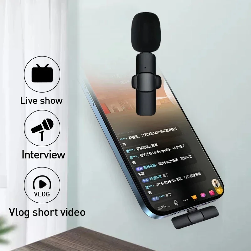 Gaming Set Accessories - Draadloze Lavalier-microfoon 2.4G Mini Mic Draagbare