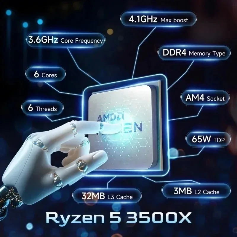 AMD R5 3500X, originele, gloed - Amd Cpu Ryzen 5 recensie en prijs