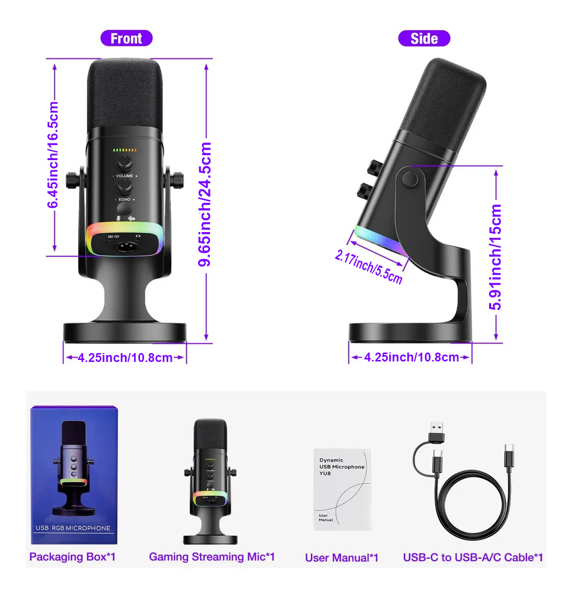 USB/XLR Dynamische Microfoon v - Headset Stand Rgb recensie en prijs