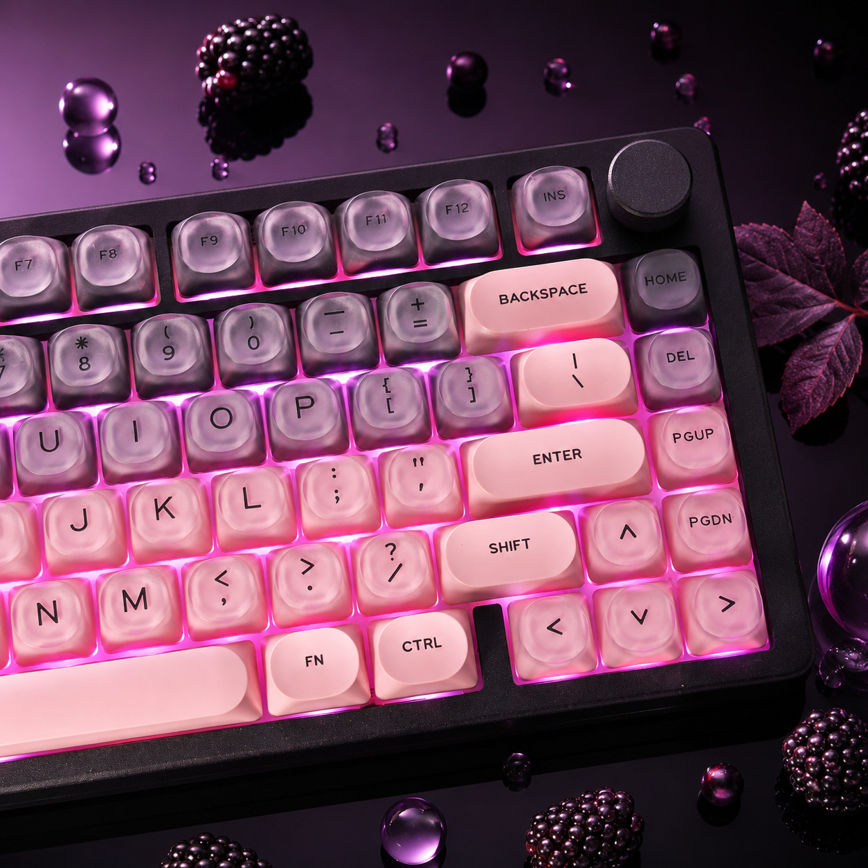 Zwart-roze, met een verloop va - Gaming Set Accessories recensie en prijs