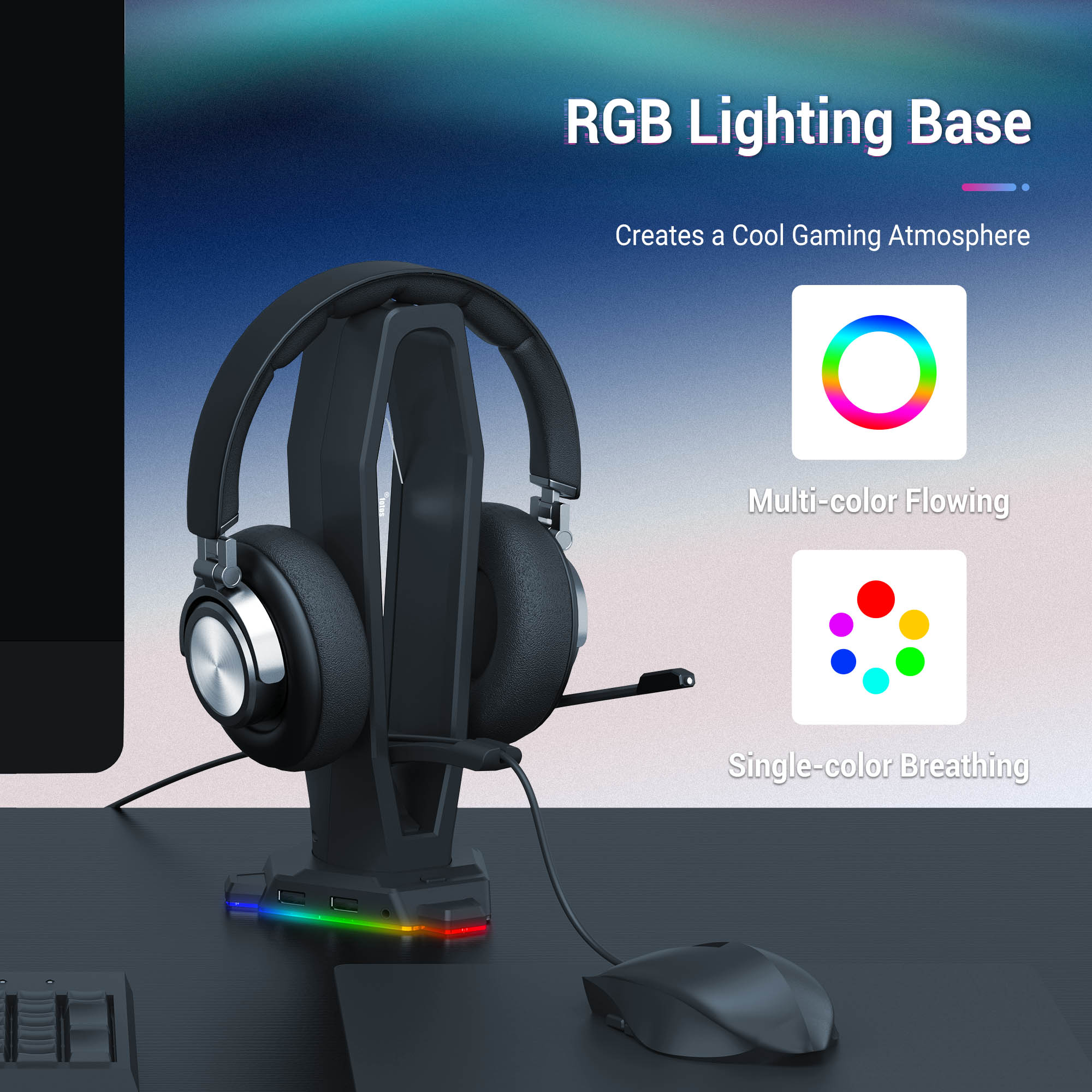 3 In 1 Rgb Gaming Headset Houd - Headset Stand Rgb recensie en prijs