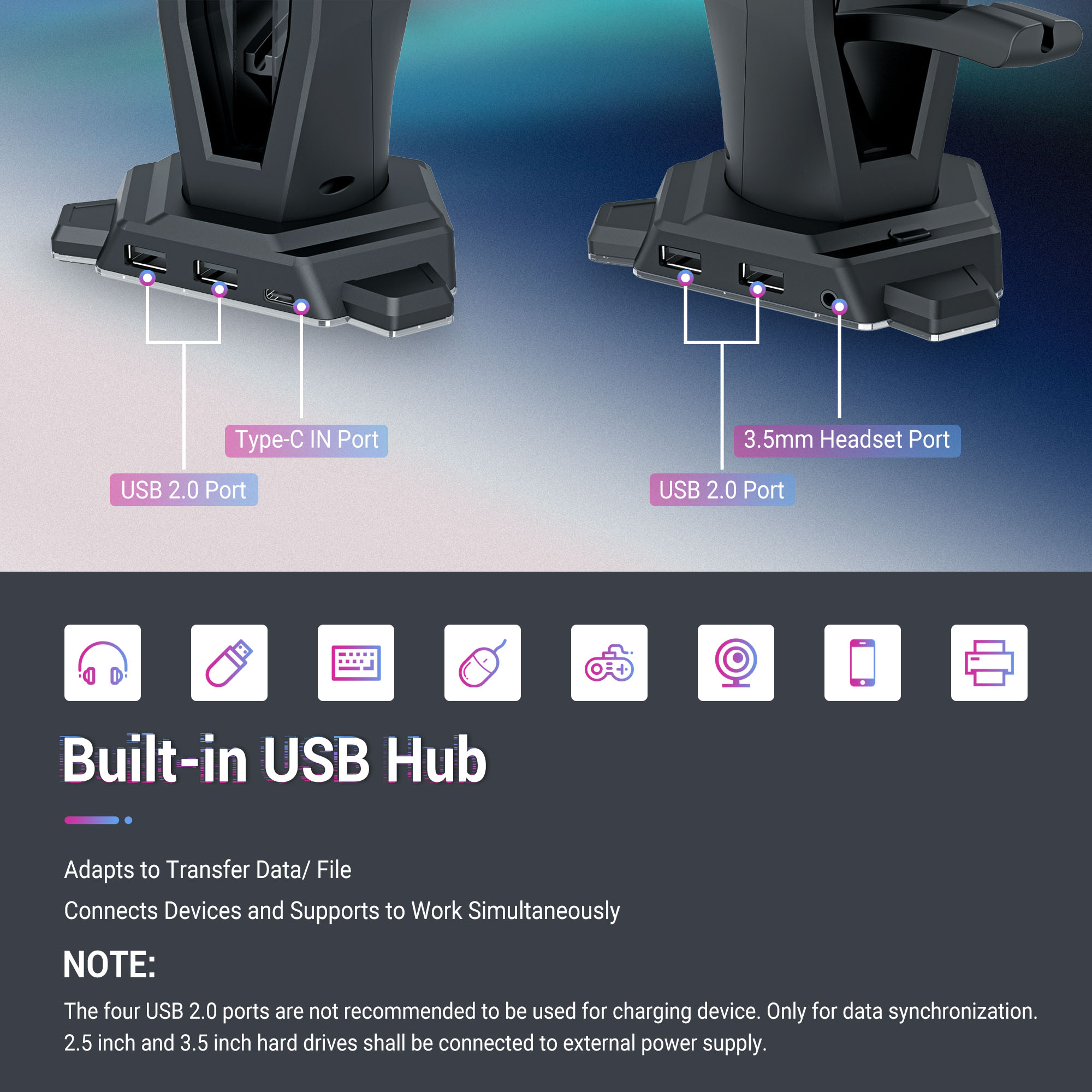 3 In 1 Rgb Gaming Headset Houd - Headset Stand Rgb recensie en prijs