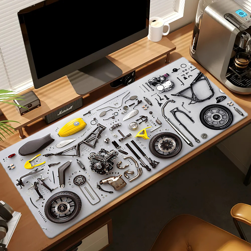 Demontagediagram Rubberen muis - Gaming Accessories Desk recensie en prijs