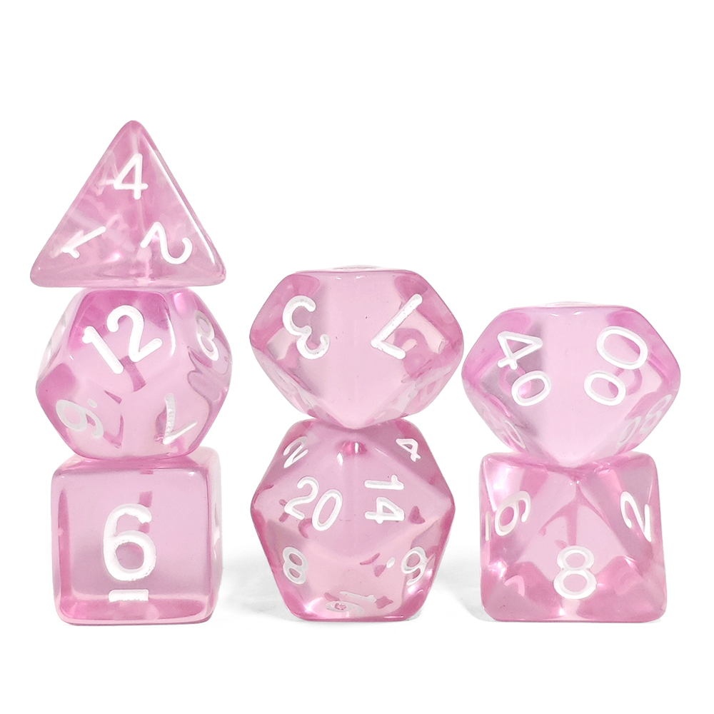 Heldere transparante roze poly - Gaming Set Accessories recensie en prijs