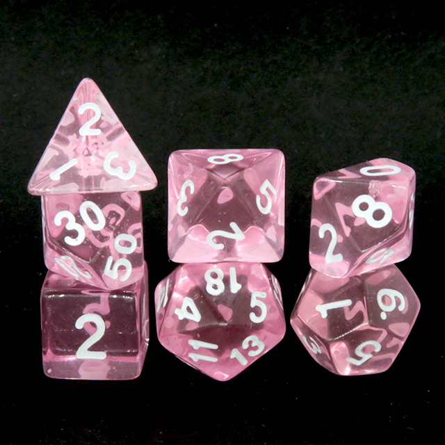 Heldere transparante roze poly - Gaming Set Accessories recensie en prijs