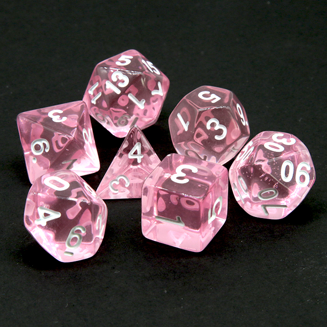 Heldere transparante roze poly - Gaming Set Accessories recensie en prijs