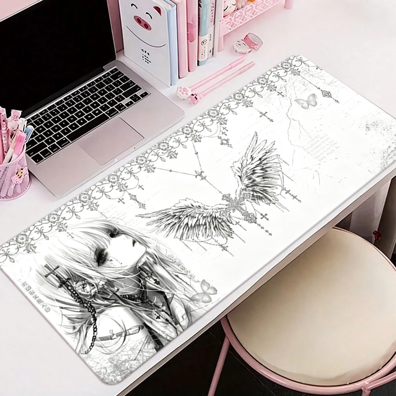 Leren muismat Zwart Wit Anime  - Gaming Accessories Desk recensie en prijs