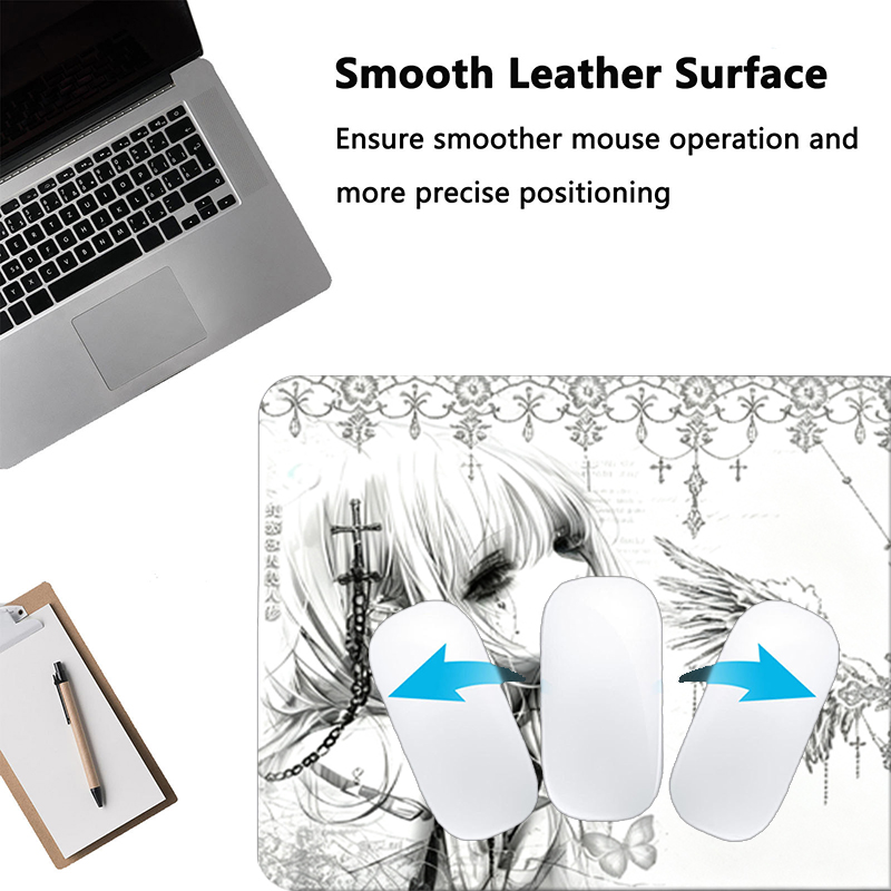 Leren muismat Zwart Wit Anime  - Gaming Accessories Desk recensie en prijs